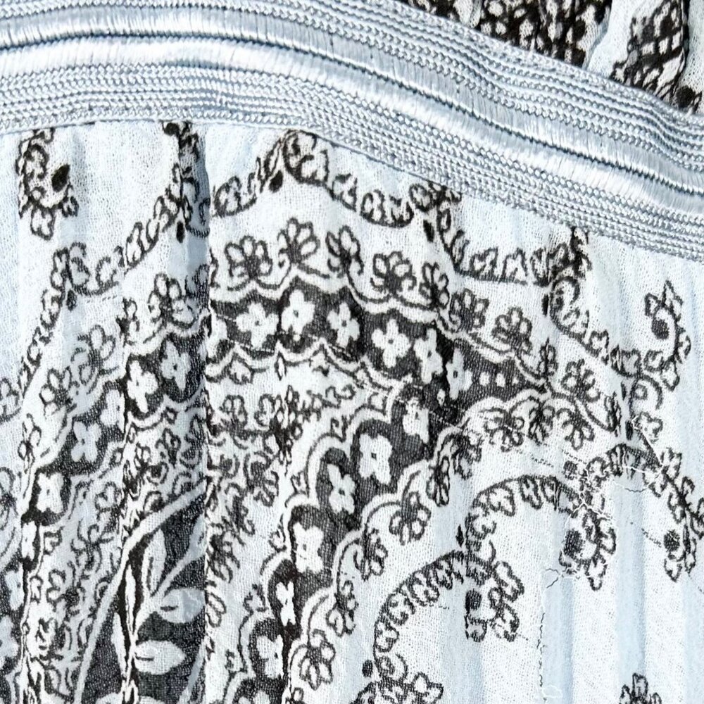 NWT Sandro Beathe Paisley Printed Pleated Midi Dress Size 36 - Picture 14 of 15